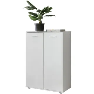 KADIMA DESIGN Kommode mit 2 Türen 71 x 104 x 35 cm Weiß