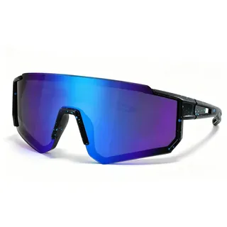 Sonnenbrille Kinder, Sportbrille Kinder, Fahrrad brille Kinders, Kindersonnenbrille, Sportsonnenbrille Kinders UV400 Schutz für Jungen & Mädchen im Radfahren, Laufen, Wandern, Skifahren (Schwarzblau)