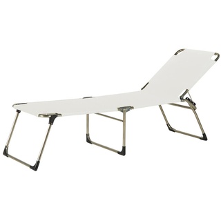 Jan Kurtz Möbel Aluminiumliege Amigo 40+ weiß, Designer Francesco Favagrossa, 42x60 cm