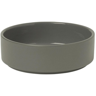 BLOMUS Schüssel Pilar Schale Schälchen Schüssel Bowl Geschirr Keramik Pewter 14 cm, Keramik, (kein) grau
