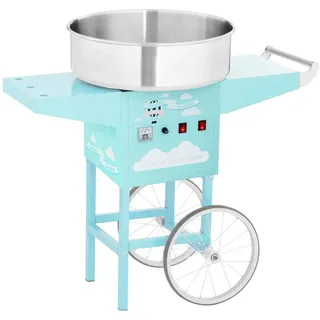 Royal Catering Zuckerwattemaschine Zuckerwatte Zuckerwattegerät Maschine 52cm Automat 1200 W Fun Kitchen, Blau