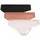 Tanga 3 St Beige/Braun/Bunt/Schwarz XXL