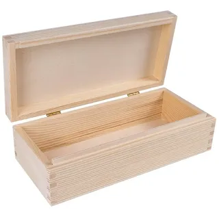 Creative Deco Aufbewahrungsbox mit Deckel und Schloss Kleine Holzbox Geschenkbox Schatzkiste