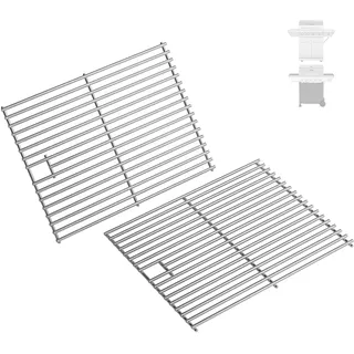 43,2cm Edelstahl Grillrost für Enders Boston/Monroe PRO 4, Landmann Triton | Broil King Crown, Napoleon LEX 485, Nexgrill 4 Brenner 720-0830H, 5 Brenner 720–0888N, 7mm Massive Grillroste, 2 Stück