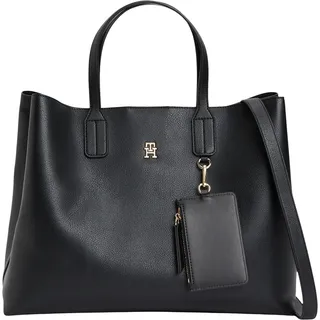 Tommy Hilfiger Icon Satchel Shopper Synthetik Black