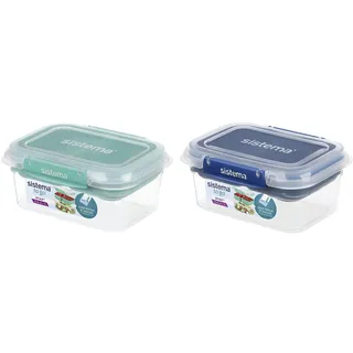 6x Sistema Lunchbox, Lunchbox, Blau