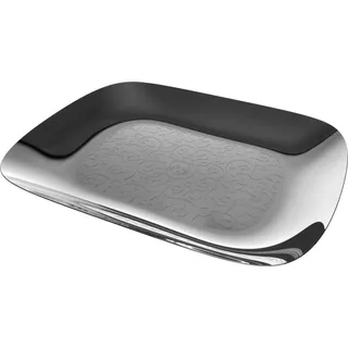 Alessi MW10 Dressed Platte rechteckig aus Edelstahl