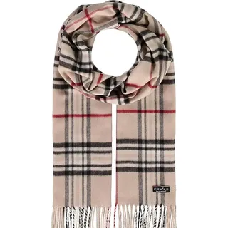 FRAAS Cashmink Schal 35 x 200 cm - Weicher als Kaschmir - Schal kariert für Damen und Herren - Perfekt für Herbst und Winter Beige - Einheitsgröße