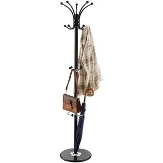 Vevor Garderobenständer 176 cm Schwarz