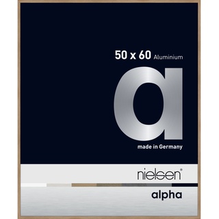 Nielsen Alpha Aluminium-Bilderrahmen - Eiche - Rahmen: 50,9 x 60,9 cm - für Bilder bis 50 x 60 cm