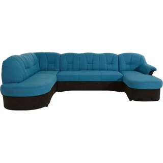 DOMO collection Wohnlandschaft Kunstleder 3-Sitzer Schwarz