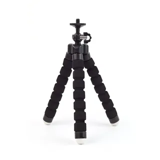 BerryBase flexibles Mini-Stativ mit Kugelkopf 175mm Schwarz
