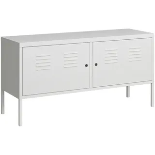 [en.casa] Sideboard Pyhtää 118 x 40 x 60 cm Weiß