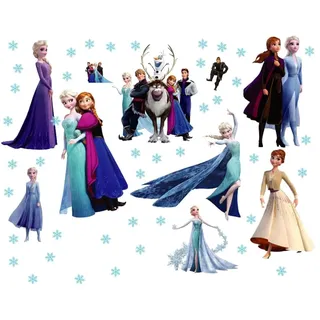 Kibi Wandtattoo Eiskönigin Wandsticker für Kinderzimmer Living Room Removable Prinzessin Wandtattoo Kinderzimmer