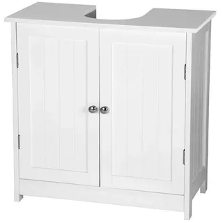 Woltu Waschbeckenunterschrank mit 2 Türen, Waschtisch waschbecken 60x60x30cm,