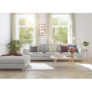 Vorhang LEONIQUE "Ammersee" Gr. 4, beige (natur), B:150cm H:245cm, Baumwolle, Leinen, Modal, Gardinen, Einzelschal mit Multiband