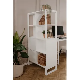 möbelvita Sideboard Regal/Raumteiler Java 20A weiß