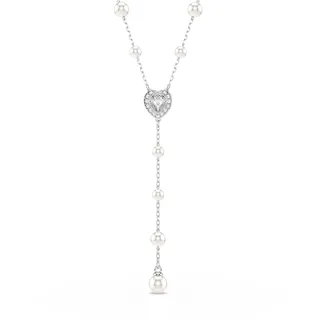 Swarovski Ariana Grande x Swarovski Y-Halskette Silber/Weiß