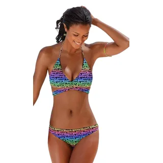 Bench. Damen Triangel Bikini Wickel Optik (Multi Print, 38A-B) - 38A-B
