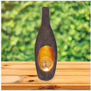 Globo LED Solarleuchte Solarleuchte Garten Rattan Vase Solarlampe Außen Außenleuchte Solar