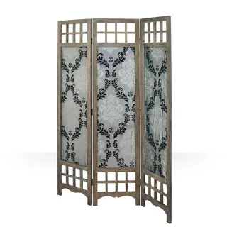 Homestyle4u Paravent Braun 120x170 cm, 976,