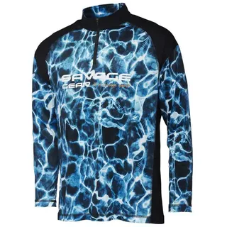 Savage Gear Marine Uv-schutz Langarm-t-shirt - Sea Blue - M