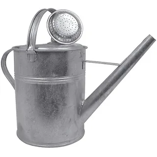 PROREGAL® Gießkanne Verzinkte Gießkanne 5 Liter mit Brauseaufsatz
