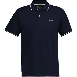 GANT Tipped Piqué Kurzarm-poloshirt Evening Blue L