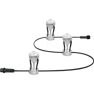 LEDVANCE Außenleuchte LED 9,6 cm 3er Set spritzwassergeschützt dunkelgrau