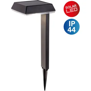 NÄVE Solarleuchte Kunststoff H: 79 cm Dekoerdspieß schwarz