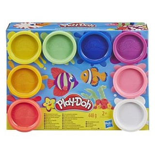 Play-Doh Knete E5062ES1 Regenbogen, ab 2 Jahren, farbig sortiert, 8 Dosen je 56g