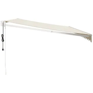 vidaXL Elektrische Markise 5 x 3 m creme