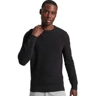Superdry Vintage Crew Pullover - Raven Black Heather - 2XL