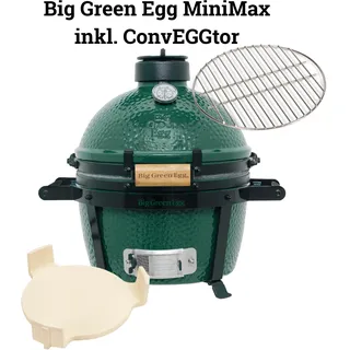 Big Green Egg Kamado Grill MINIMAX inkl. Carrier und ConvEGGtor