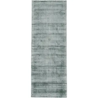 carpetfine Ava Viskoseteppich Teppichläufer 75 x 200 cm Mint