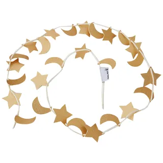 Baby Art® Glänzende Girlande Flaggen Schlafzimmer Neugeborene Schlafzimmer Dekoration Flaggen Soffitten,Goldfarbe