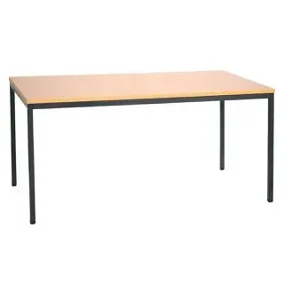 G-Office Besprechungstisch MTB.R.166, rechteckig, 160 x 75 x 60 cm (B/H/T), buche / schwarz