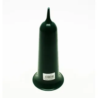 Friedhof Grabvase Blumenvase 30cm Durchmesser 11cm Kunststoff dunkel grün