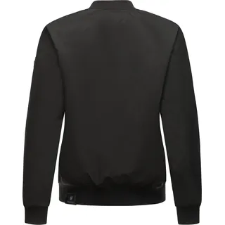 Ragwear leichte Damen, Übergangsjacke Wendejacke Kurze Oversize-Bomberjacke wasserdicht 2-in-1-Jacke Joom YOUMODO Black Gr. L - L