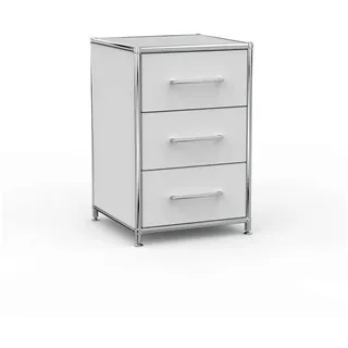 Versee Aktenschrank Büro Standcontainer – 40 cm, 3 Schubladen, Farbauswahl (Schubladencontainer für Büro und Home-Office, 1 Standcontainer) robust & kratzfest, 50kg belastbar grau