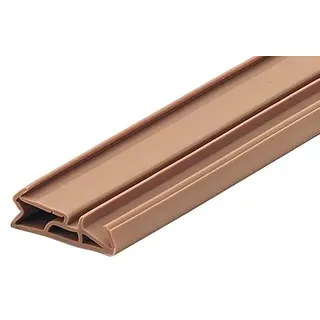 Gedotec Haustürdichtung für Holz-Zargen beige | 6 m Silikon-Türdichtung DS 155a | Dichtungsband Tür mit Nutbreite 4–5 mm - Breite: 15 mm | zugluftstopper fenster und türen Dichtband wasserdicht