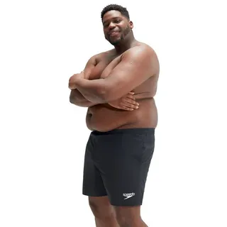 Speedo Badeshorts Plus Size Essentials 16" Schwarz 3XL