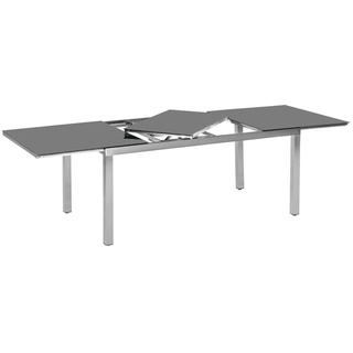 Merxx Gartentisch ausziehbar 180/240 x 100 cm - Edelstahlgestell Silber
