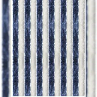 arsvita Flauschvorhang Ösen 80 x 200 cm Blau/Weiß 1 St
