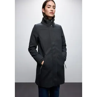 STREET ONE Wintermantel Stehkragen Strick blau XS