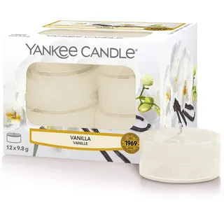 Yankee Candle Duft-Teelichter | Vanilla | Teelicht Kerzen (x 12)