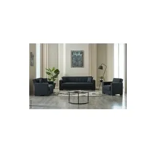 Sofa 3-2-1 Jerry anthrazit Microfaser - Anthrazit