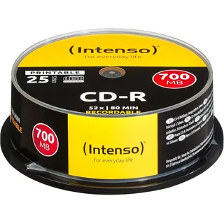 Intenso CD-R 700MB 52x bedruckbar 25er Spindel