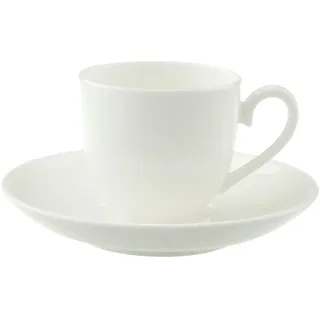 Villeroy & Boch Espressotasse mit Untertasse 0,1 l Weiß 2 St.