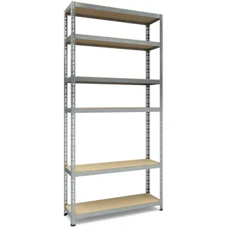 TKT Aktenregal Metall 210x100x30 cm silber